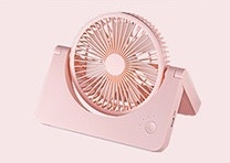 4000mah Rosa Mini ventilatore in plastica ricaricabile USB DC 5V Maglia motore rimovibile